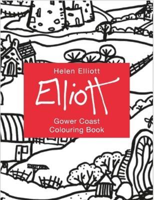Helen Elliott Concertina Colouring Book: Gower Coast - Helen Elliott - cover