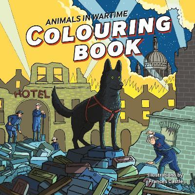 Animals in Wartime Colouring Book - cover