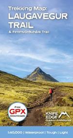 Trekking Map: Iceland's Laugavegur Trail (& Fimmvorduhals Trail): 1:40,000 mapping; Free GPX downloads; Waterproof; Tough; Light