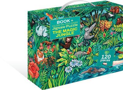 The Magic Jungle: Book + Glow-in-the-Dark Puzzle - cover
