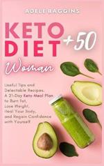 Keto Diet for Women + 50: Useful Tips and Delectable Recipes. A 21-Day Keto Meal Plan to Burn fat, Lose Weight, Heal Your Body, and Regain Confidence with Yourself