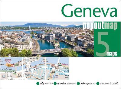Geneva PopOut Map - pocket size, pop up, street map of Geneva - cover