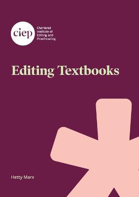 Editing Textbooks - Hetty Marx - cover