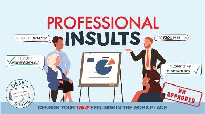 Professional Insults: Desktop Flipbook - Books by Boxer - cover