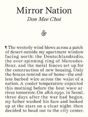 Mirror Nation - Don Mee Choi - cover