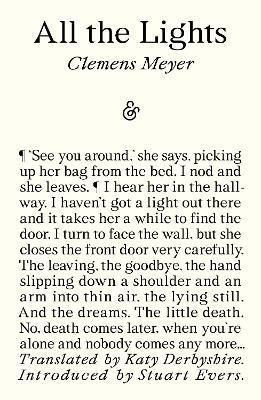 All the Lights - Clemens Meyer - cover