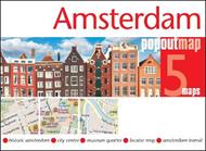 Amsterdam PopOut Map - pocket size, pop up map of Amsterdam city centre: Includes transport map