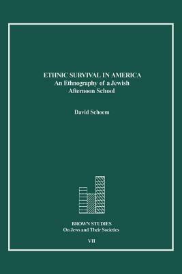 Ethnic Survival in America: An Ethnography of a Jewish Afternoon School - David Schoem - cover