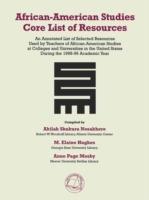 African-American Studies Core List of Resources - cover