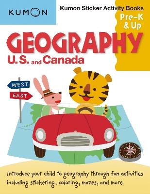 Kumon Sticker Activity Books: Geography U.S. and Canada - cover