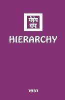 Hierarchy - Agni Yoga Society - cover
