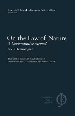 On the Law of Nature: A Demonstrative Method - Niels Hemmingsen - cover
