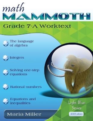 Math Mammoth Grade 7-A Worktext - Maria Miller - cover