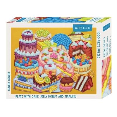 Plate with Cake, Jelly Donut and Tiramisu: 1000 Piece Puzzle - cover