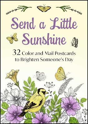Send a Little Sunshine: 32 Color-and-Mail Postcards to Brighten Someone's Day - cover