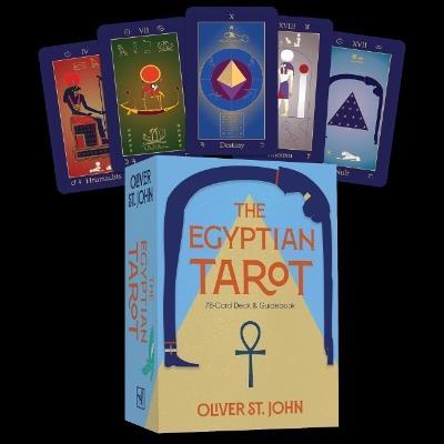 The Egyptian Tarot: 78-Card Deck & Guidebook - Oliver St. John - cover