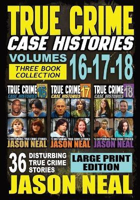 True Crime Case Histories - (Books 16, 17, & 18) LARGE PRINT EDITION: 36 Disturbing Stories True Crime Stories - Jason Neal - cover