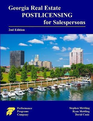Georgia Real Estate Postlicensing for Salespersons - Stephen Mettling,Ryan Mettling,David Cusic - cover