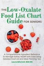 The Low-Oxalate Food List Chart Guide for Seniors: A Comprehensive Ingredient Reference To Manage Kidney Health with Ease Using Our Detailed Food List and Meal Planning Tips