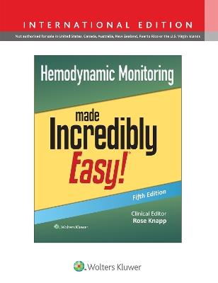 Hemodynamic Monitoring Made Incredibly Easy! - Rose Knapp - cover