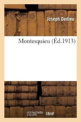 Montesquieu - Joseph Dedieu - cover