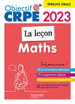 Objectif CRPE 2023 - Maths - La leçon - épreuve orale d'admission