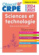 Objectif CRPE 2024 - 2025 - Sciences et technologie - épreuve écrite d'admissibilité