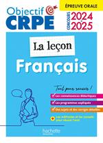 Objectif CRPE 2024 - 2025 - Français - La leçon - épreuve orale d'admission