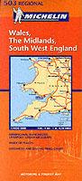 Wales, The Midlands, south west England 1:400.000