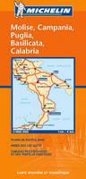 Molise, Campania, Puglia, Basilica Calabria 1:400.000