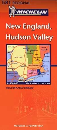 New England, Hudson Valley 1:500.000 - copertina