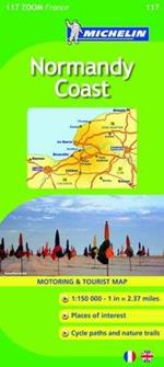 Normandy Coast 1:150.000. Ediz. inglese e francese