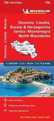 Slovenia Croazia Bosnia 1:1.000.000. Ediz. inglese - copertina