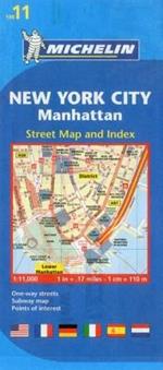 New York City, Manahattan 1:11.000