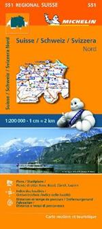 Suisse-Schweiz-Svizzera Nord 1:200.000