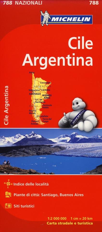 Cile, Argentina 1:2.000.000 - copertina