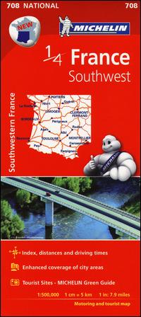 France. Southwest 1:500.000 - copertina