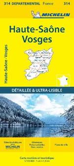 Haute-Saône Vosges - Michelin Local Map 314: Map