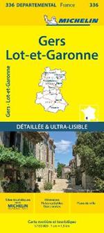Gers  Lot-et-Garonne - Michelin Local Map 336: Map