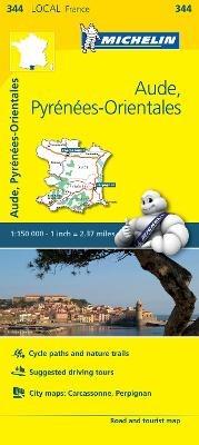 Aude, Pyrenees-Orientales - Michelin Local Map 344: Map - Michelin - cover