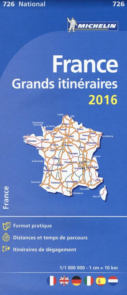 France. Grands itinéraires 1:1.000.000 - copertina