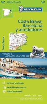 Costa Brava, Barcelona y alrededores 1:150.000