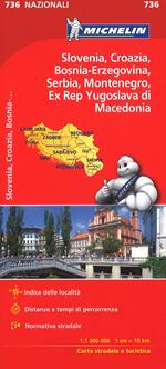 Slovenia Croazia Bosnia 1:1.000.000