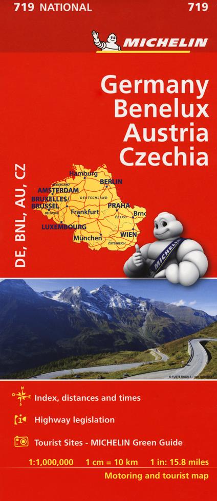 Germany. Benelux. Austria. Czechia 1:1.000.000 - copertina