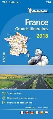 France. Route planning. Grands itinéraires 2018 1:1.000.000 - copertina