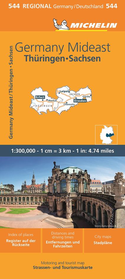 Germania centro est. 1:300.000 - copertina