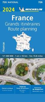 France Route Planning 2024 - Michelin National Map 726: Map