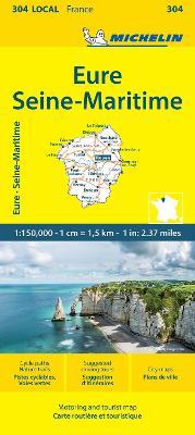 Eure Seine-Maritime - Michelin Local Map 304: Map