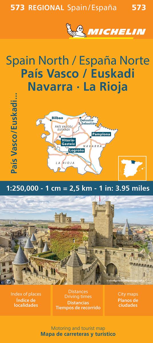 España Norte. País Vasco/Euskadi Navarra, La Rioja 1:250.000 - copertina