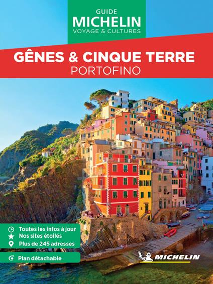 Genova e costa ligure. Ediz. francese. Con Carta geografica ripiegata - copertina